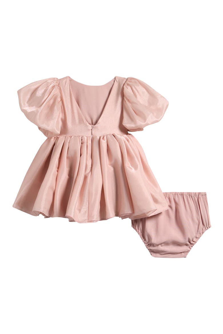 Kids' Sofia Shimmer Dress & Bloomers Set, Alternate, color, ROSE