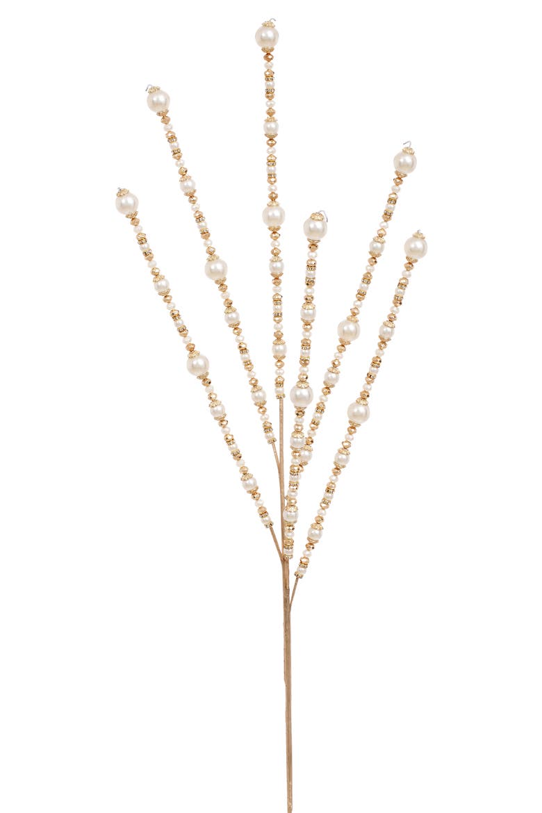 Elegant Pearl Stem Spray, Set of 6, Main, color, Gold