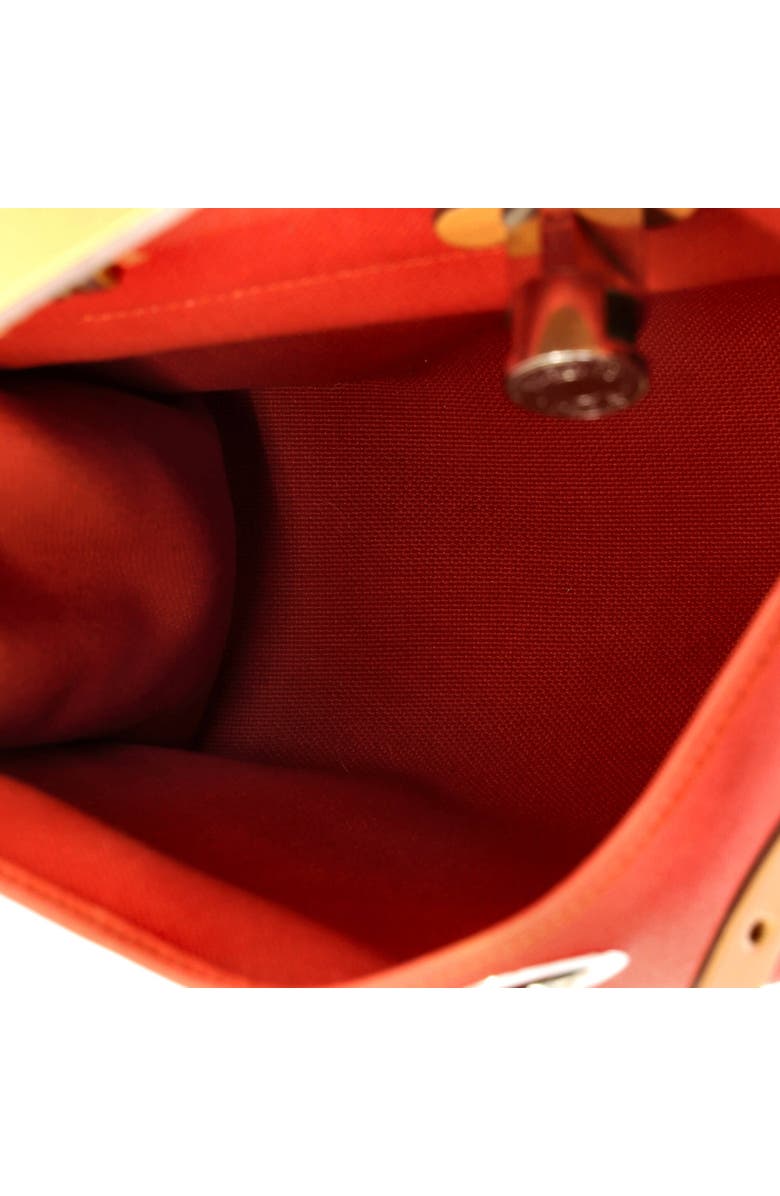 Pre-Owned Hermes Herbag Zip Leather and Toile 31, Alternate, color, Rouge Tomate