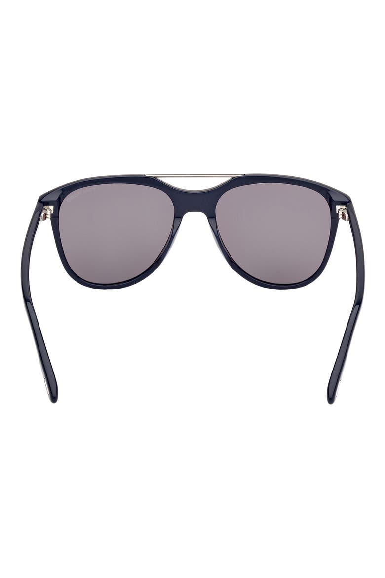 Damian 54mm Pilot Sunglasses, Alternate, color, SHINY NAVY BLUE / LIGHT SMOKE