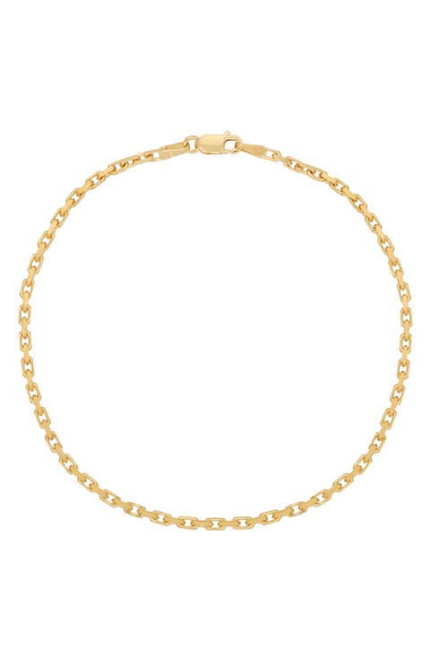 Men's 14k Gold Rolo Chain Bracelet (Nordstrom Exclusive)