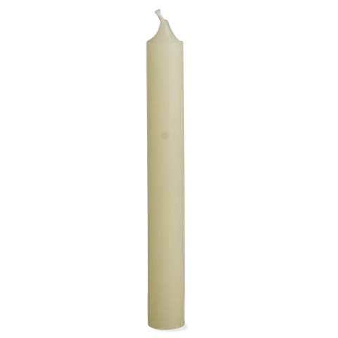 Classic Ivory Taper Candle Straight Paraffin Wax Single