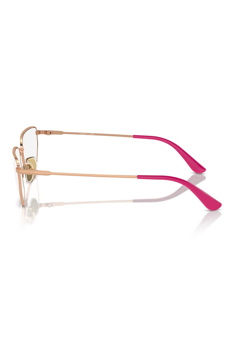 56mm Irregular Optical Glasses, Alternate, color, ROSE GOLD