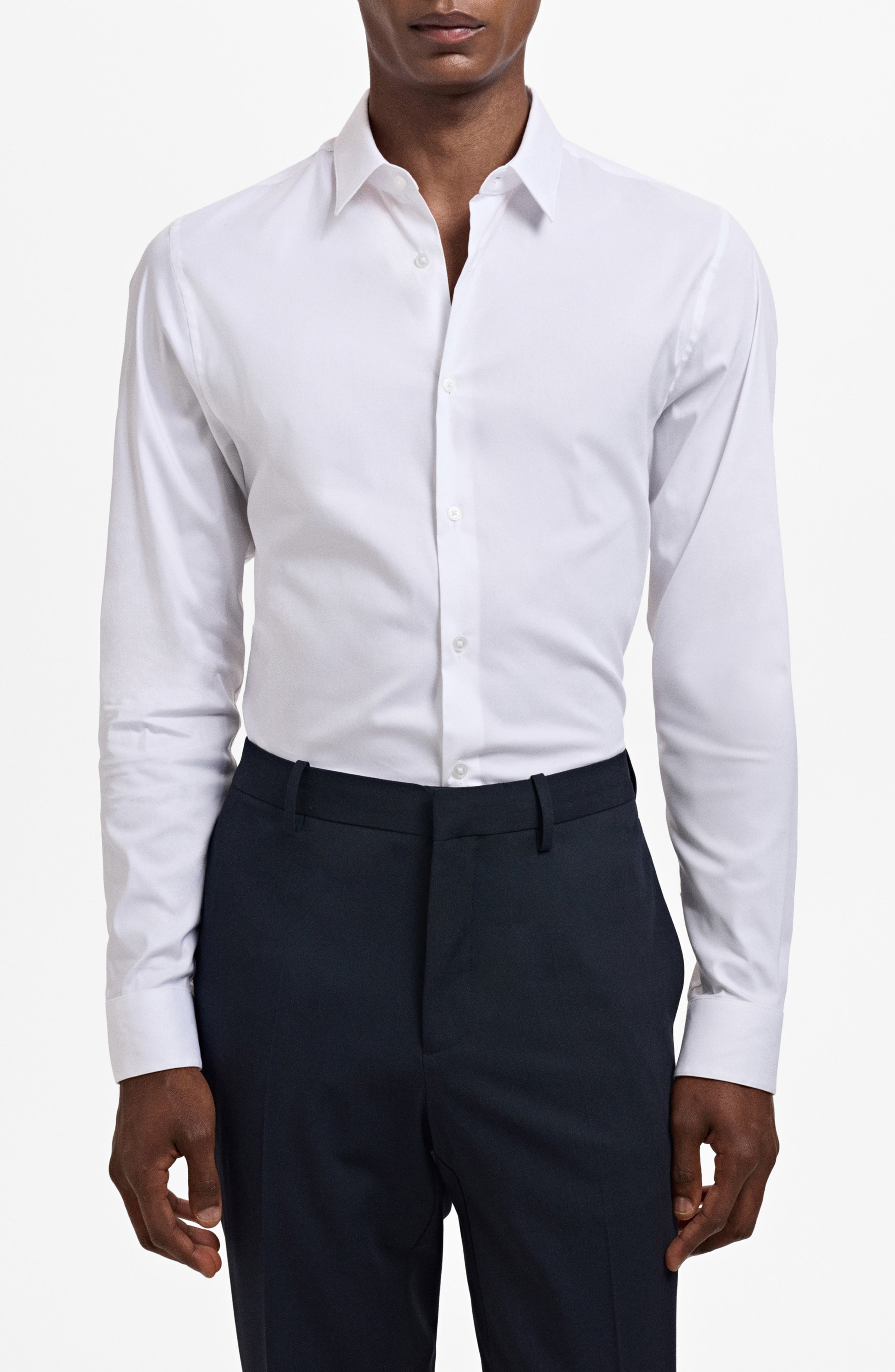 Slim Fit Cotton Button-Up Shirt - image 3