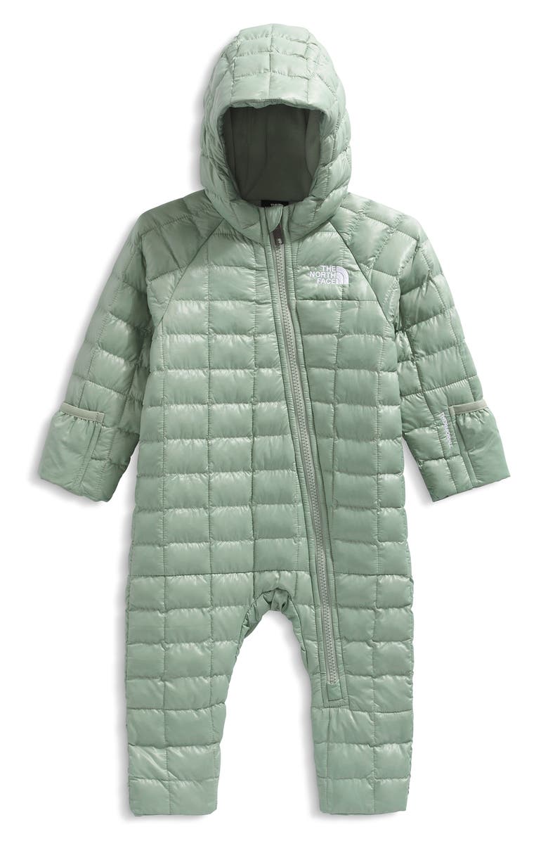 The North Face ThermoBall<sup>™</sup> Hooded One-Piece Snowsuit, Main, color, Slate Moss