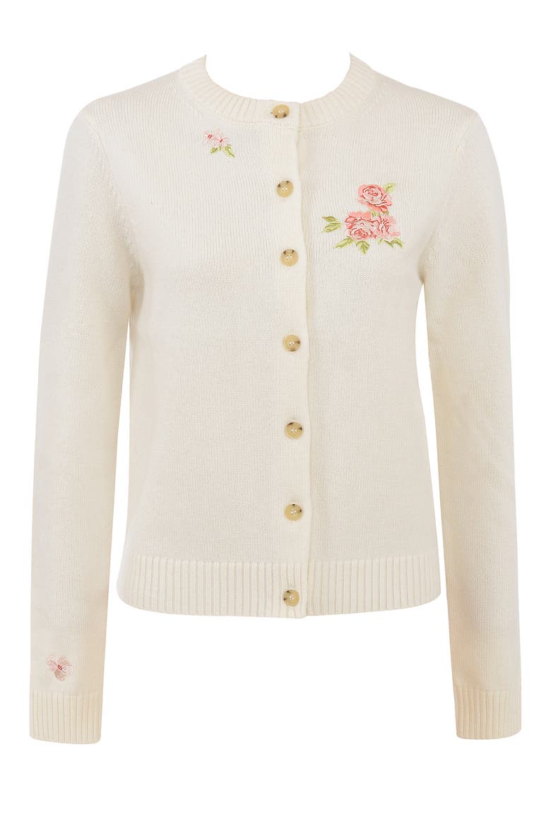 Daisie Wool & Cashmere Cardigan, Alternate, color, IVORY
