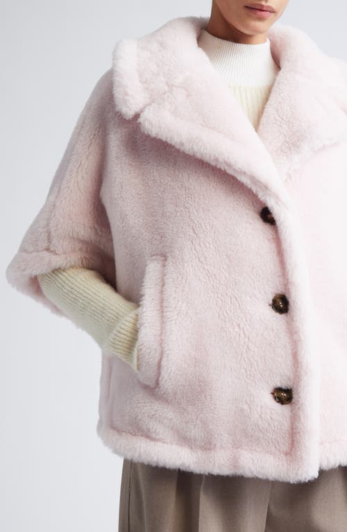 Max Mara Corvino Alpaca, Virgin Wool & Silk Cape In Brown