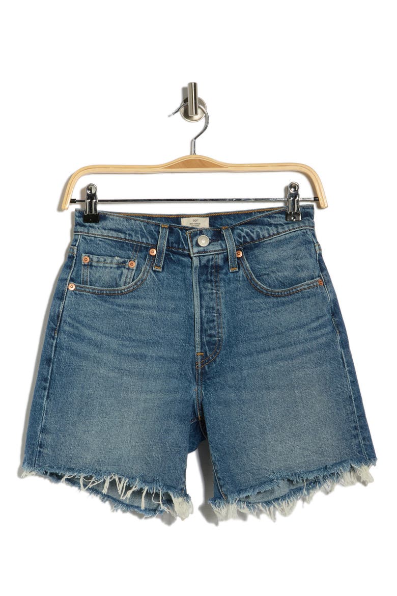501® Mid Thigh Shorts, Alternate, color, SYMMETRY SISTER