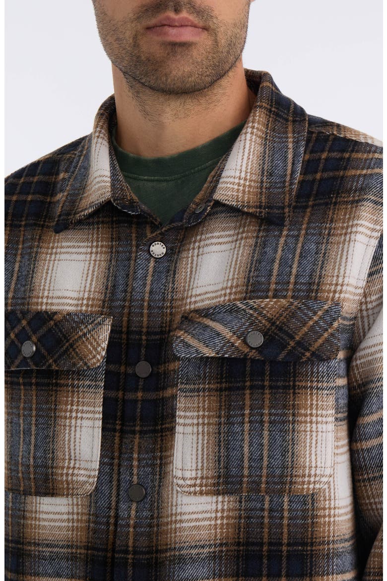 Heavyweight Flannel Plaid Long Sleeve Cotton Button-Up Shirt, Alternate, color, BLACK PLAID