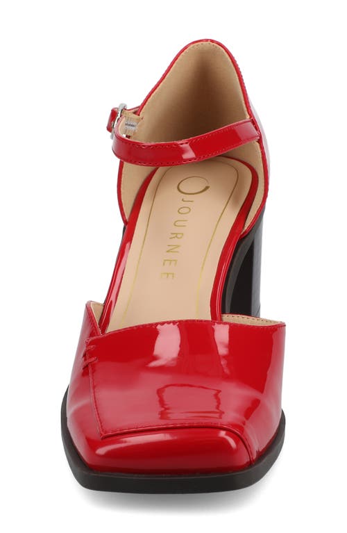 JOURNEE COLLECTION JOURNEE COLLECTION EVANGELINE BLOCK HEEL PUMP 