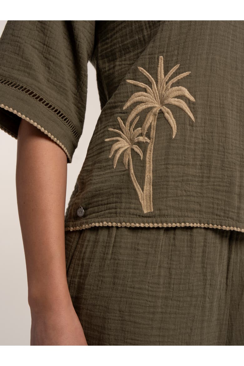 Bruna Blouse, Alternate, color, Khaki