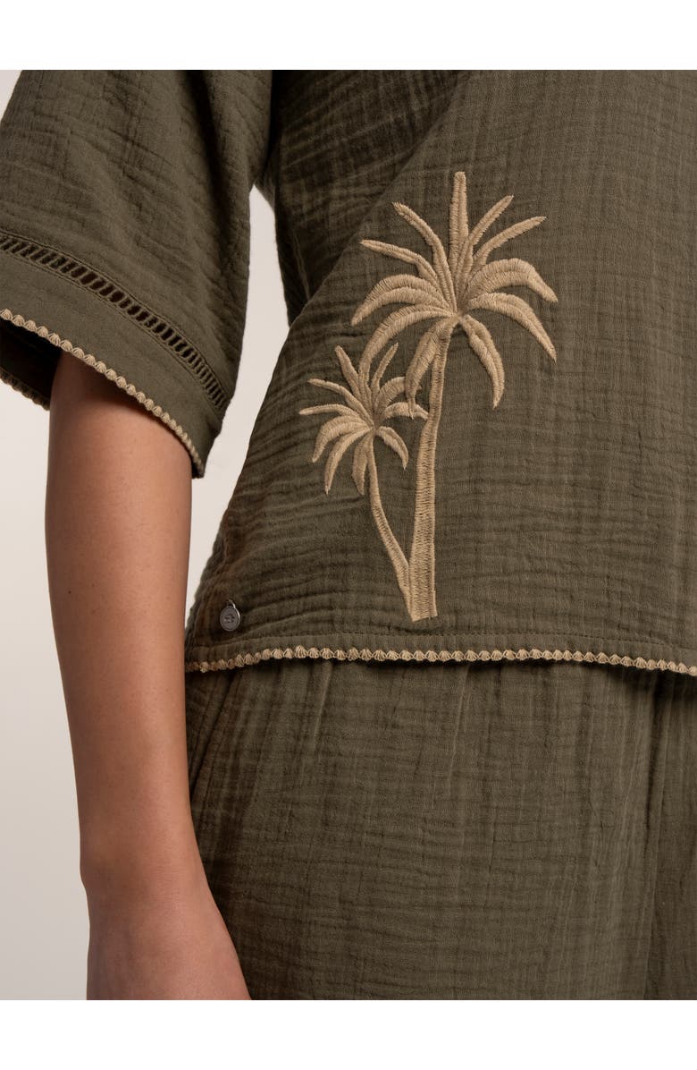 Brakeburn Bruna Blouse, Alternate, color, Khaki