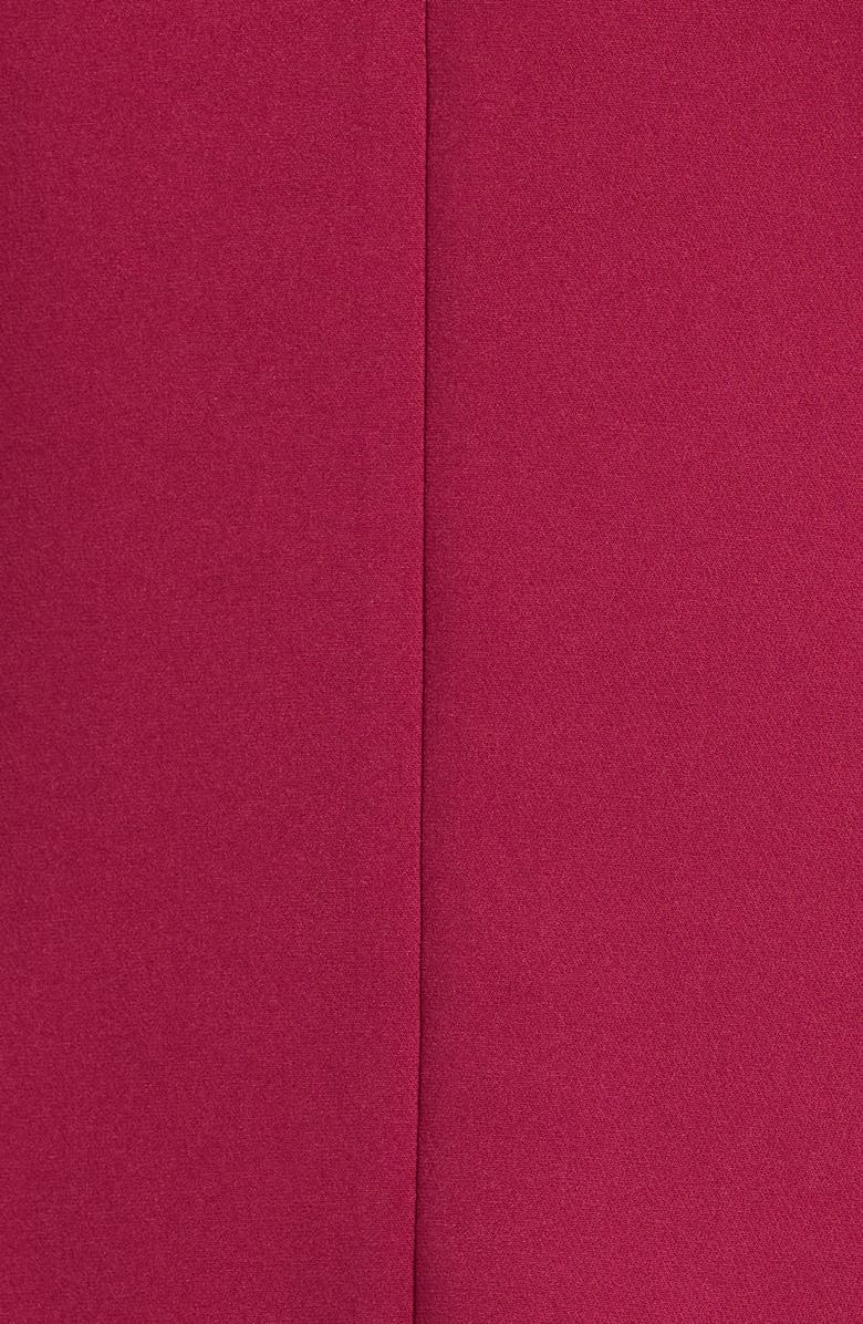 Tahari ASL Ruched Sleeve Faux Double Breasted Blazer, Alternate, color, Berry Bliss