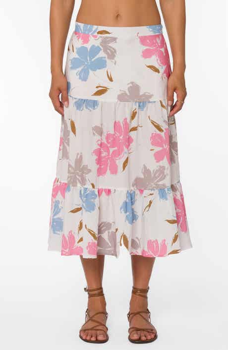 VELVET HEART Tiered Midi Skirt