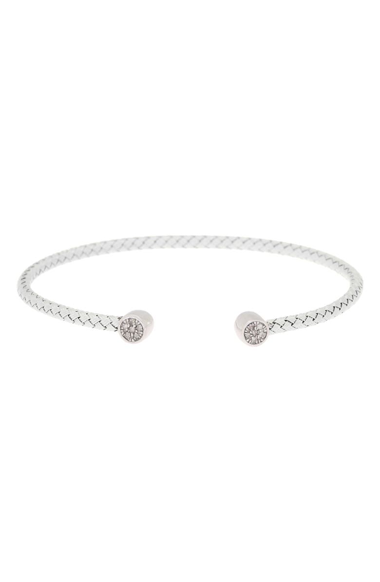 MESHMERISE Diamond Bangle Bracelet - 0.15ct., Main, color, White