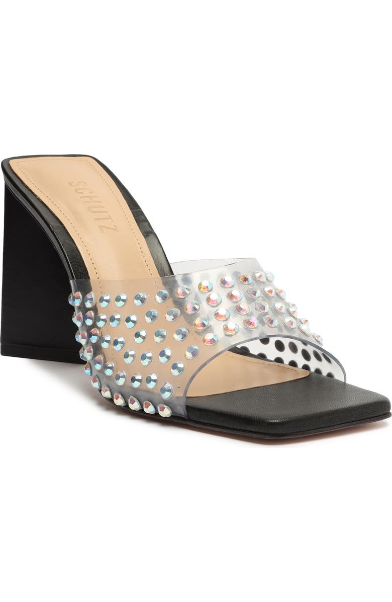 Schutz Lizah Embellished Sandal, Main, color,