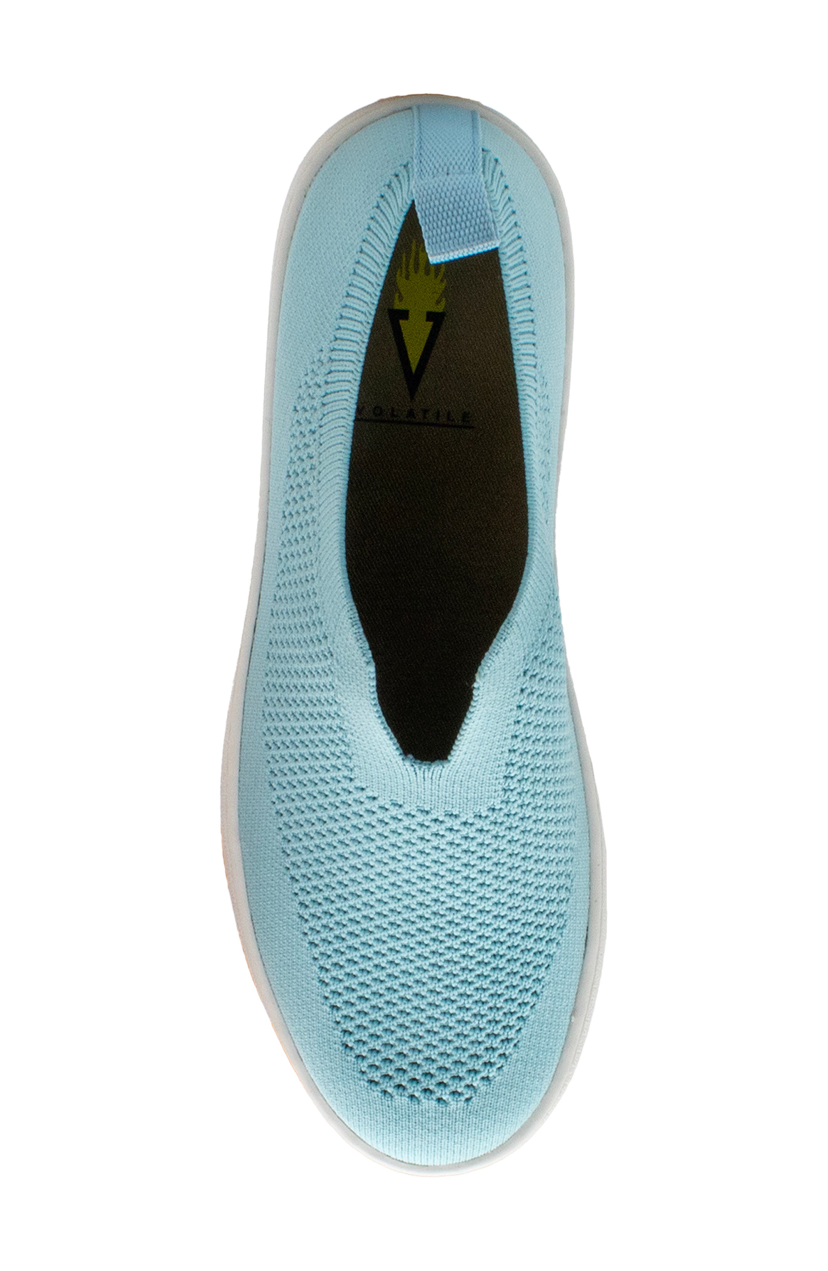 Volatile Sunday Stretch Knit Slip-On Sneaker, Alternate, color, Aqua