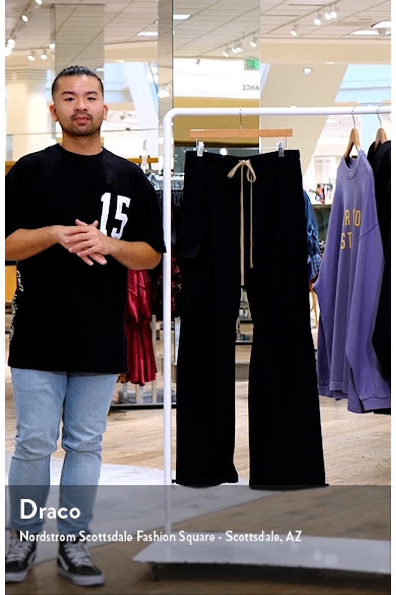 Bonded Nylon Blend Cargo Drawstring Field Pants video
