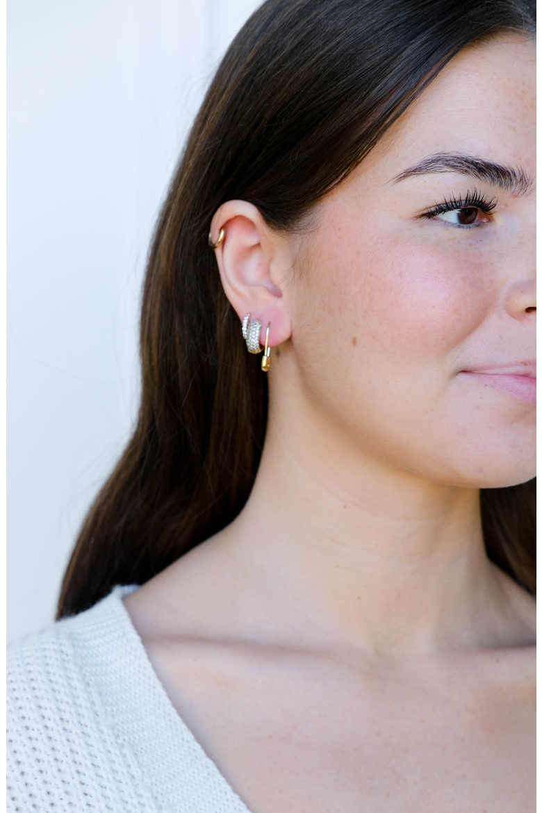 Safety Pin Threader Earrings, Alternate, color, Silver