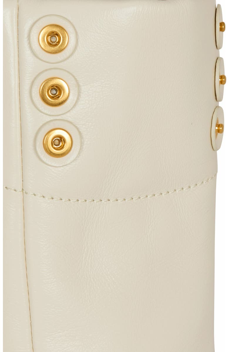 Balmain 1945 Soft Small Crinkled Leather Tote Bag, Alternate, color,