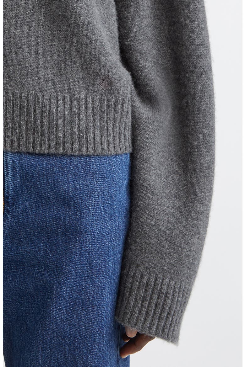 Homere Cashmere Polo Sweater, Alternate, color, ANTHRACITE MELANGE