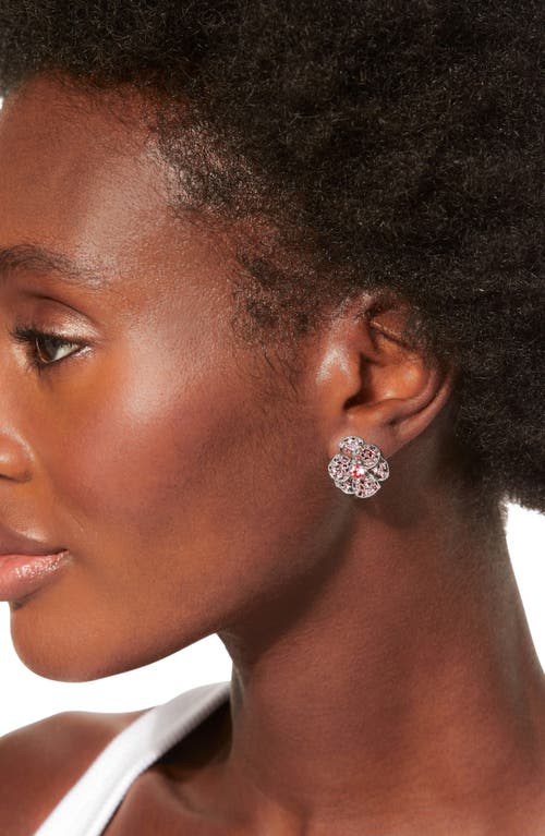 KURT GEIGER KURT GEIGER LONDON CRYSTAL PAVÉ FLOWER STUD EARRINGS