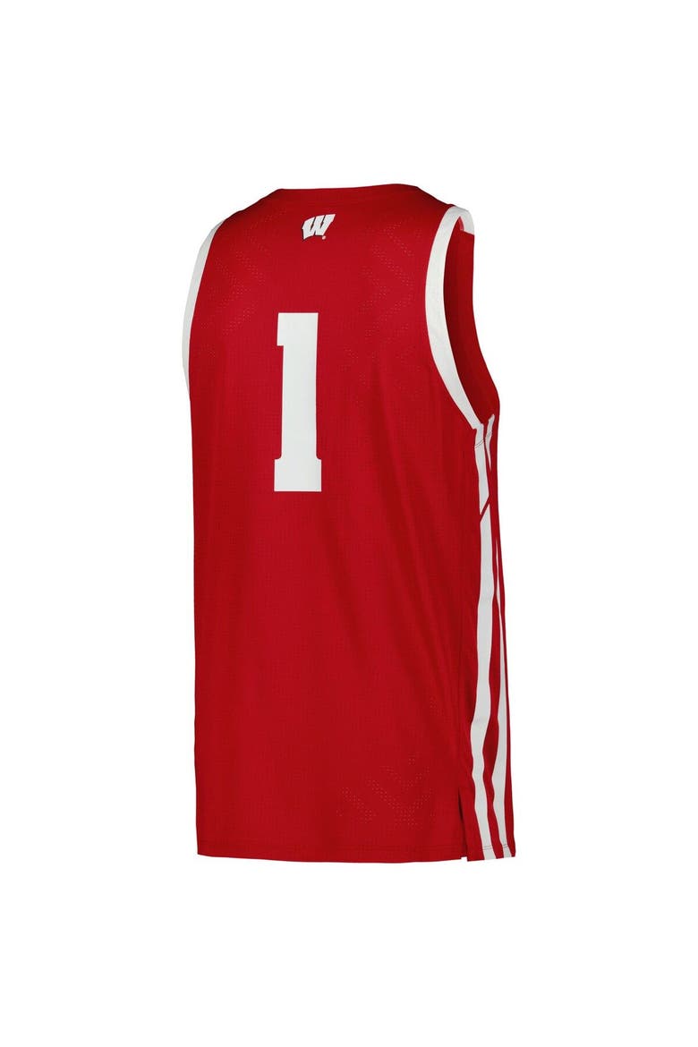Men's Under Armour Red Wisconsin Badgers Replica Basketball Jersey, Alternate, color, Red