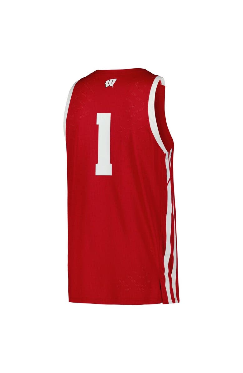Under Armour Men's Under Armour Red Wisconsin Badgers Replica Basketball Jersey, Alternate, color, 