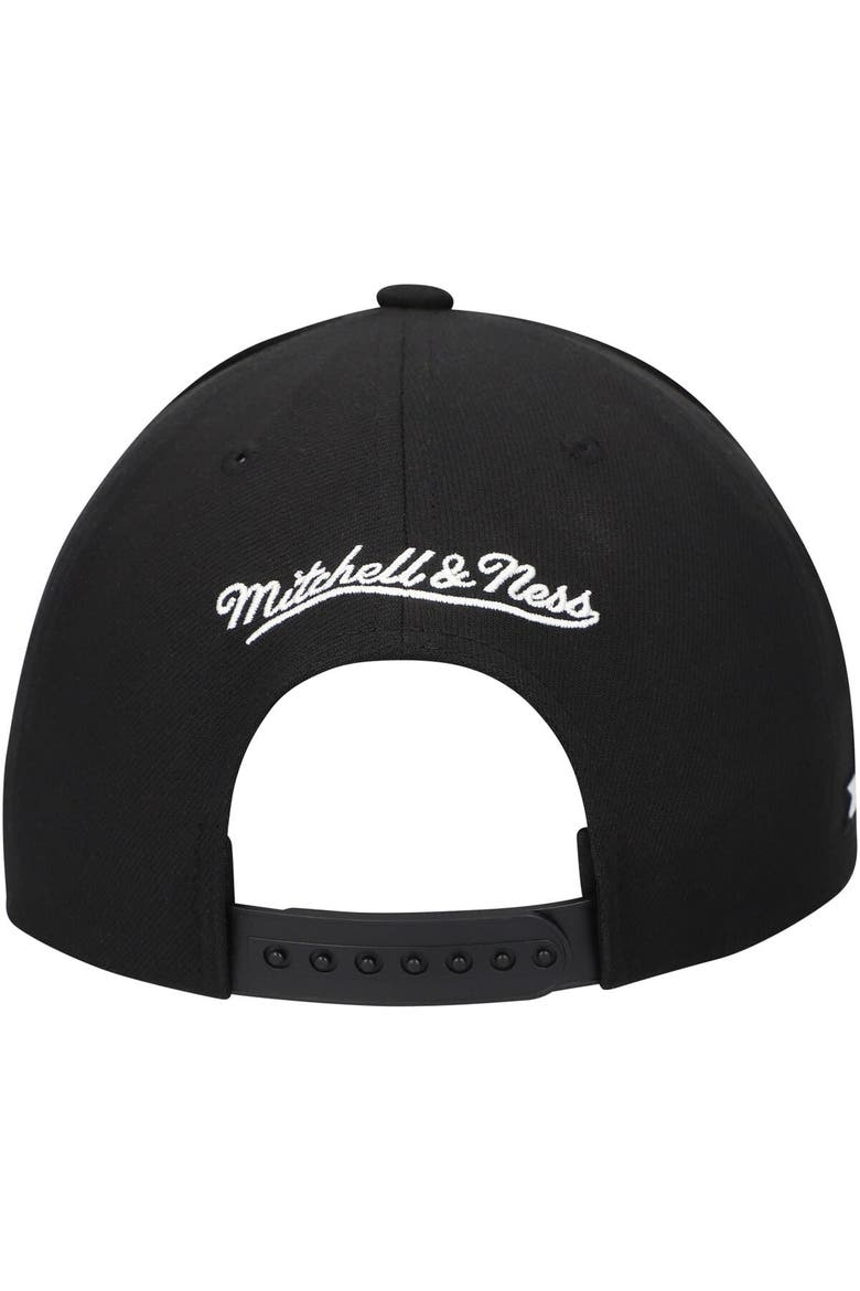 Men's Mitchell & Ness Black Golden State Warriors Panda Adjustable Hat, Alternate, color, Black