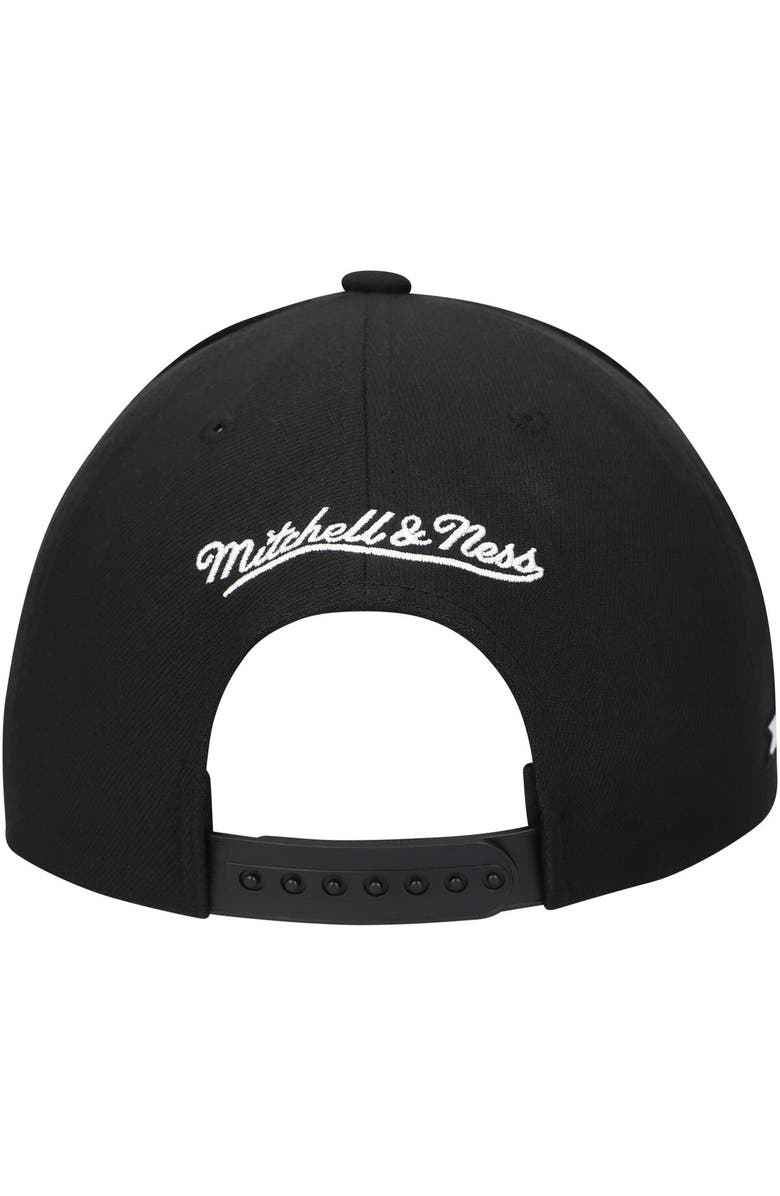 Mitchell & Ness Men's Mitchell & Ness Black Golden State Warriors Panda Adjustable Hat, Alternate, color, 