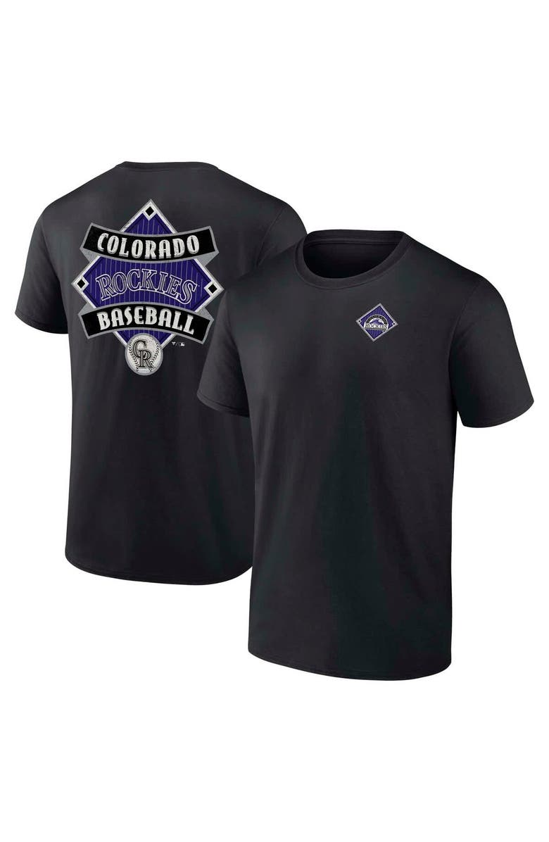 FANATICS Men's Fanatics  Black Colorado Rockies Field Play T-Shirt, Main, color, Black