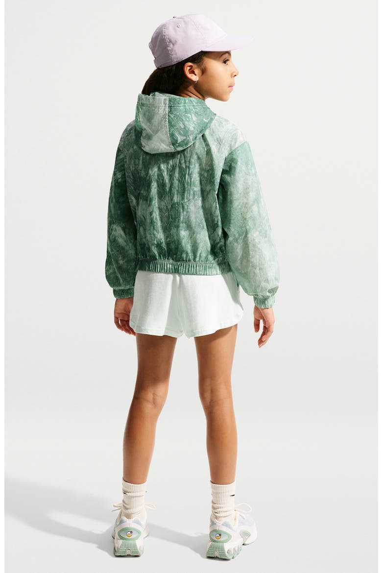 Kids' Water Repellent Track Jacket, Alternate, color, BARELY GREEN/ SOFT PEARL