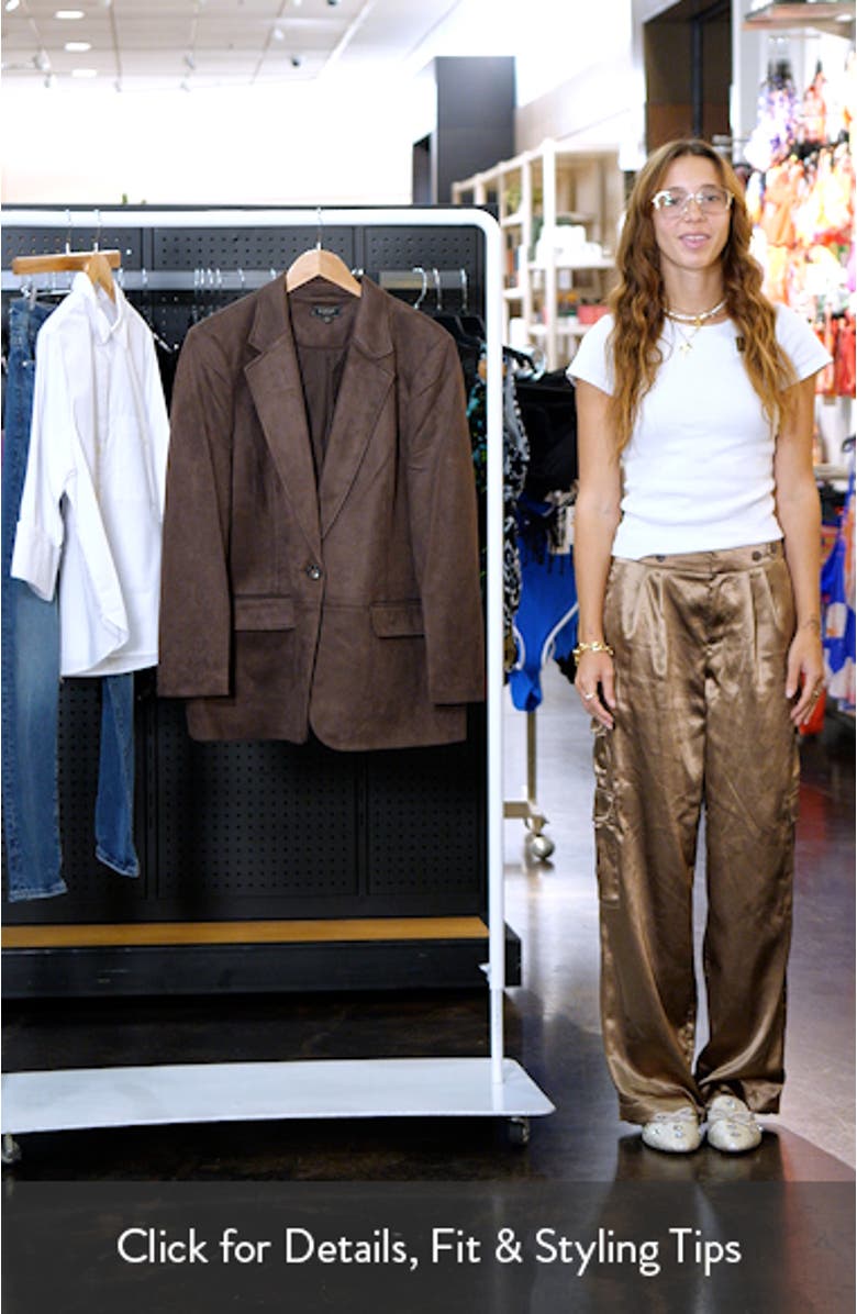 Faux Suede Blazer, sales video thumbnail