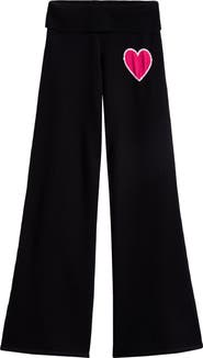 Vintage Havana Kids' Fold Over Heart Wide Leg Pants