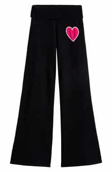 Kids' Fold Over Heart Wide Leg Pants