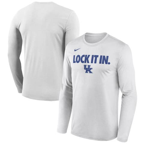 Men's Nike  White Kentucky Wildcats 2026 On-Court Bench Long Sleeve T-Shirt