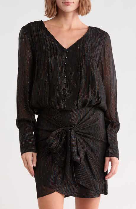 Judy Rainbow Metallic V-Neck Blouse