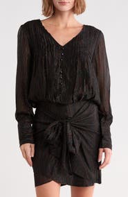 CIEBON Judy Rainbow Metallic V-Neck Blouse