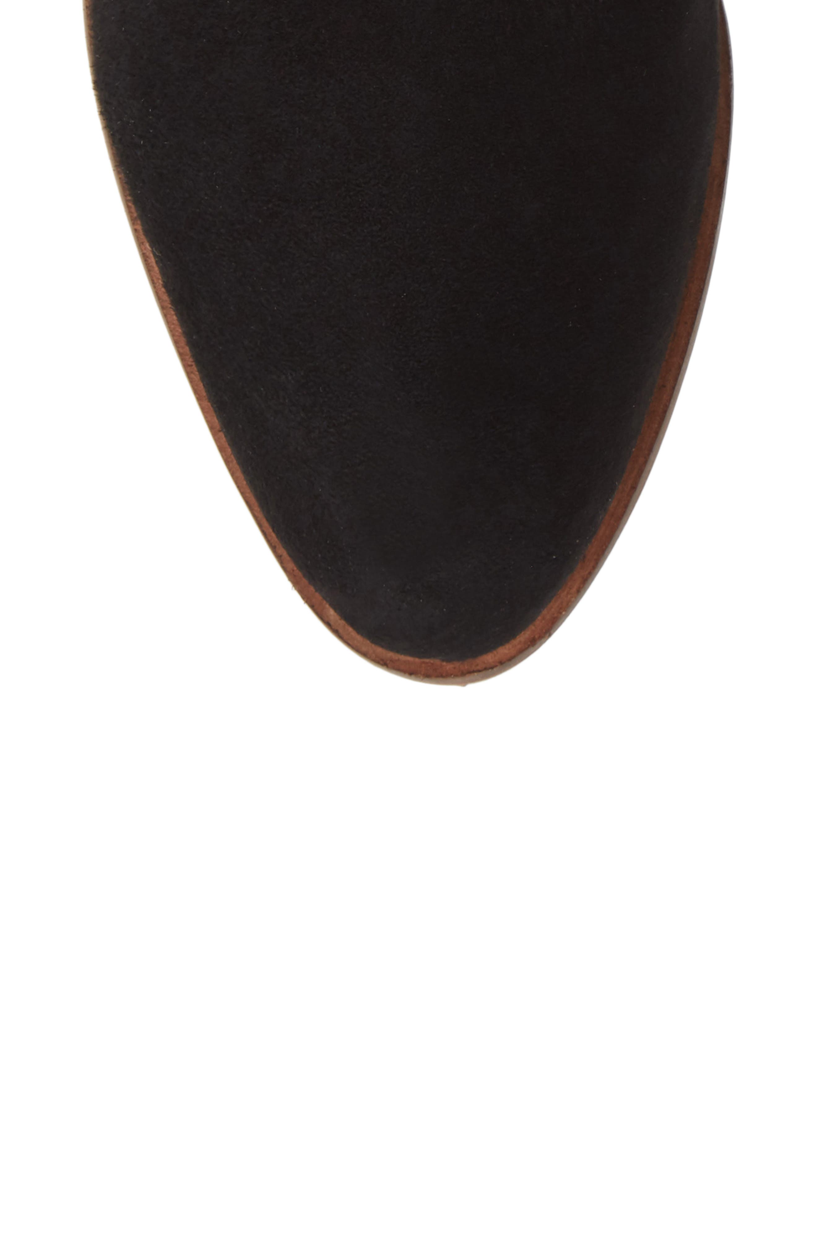 Floodplain Block Heel Bootie, Alternate, color, BLACK SUEDE