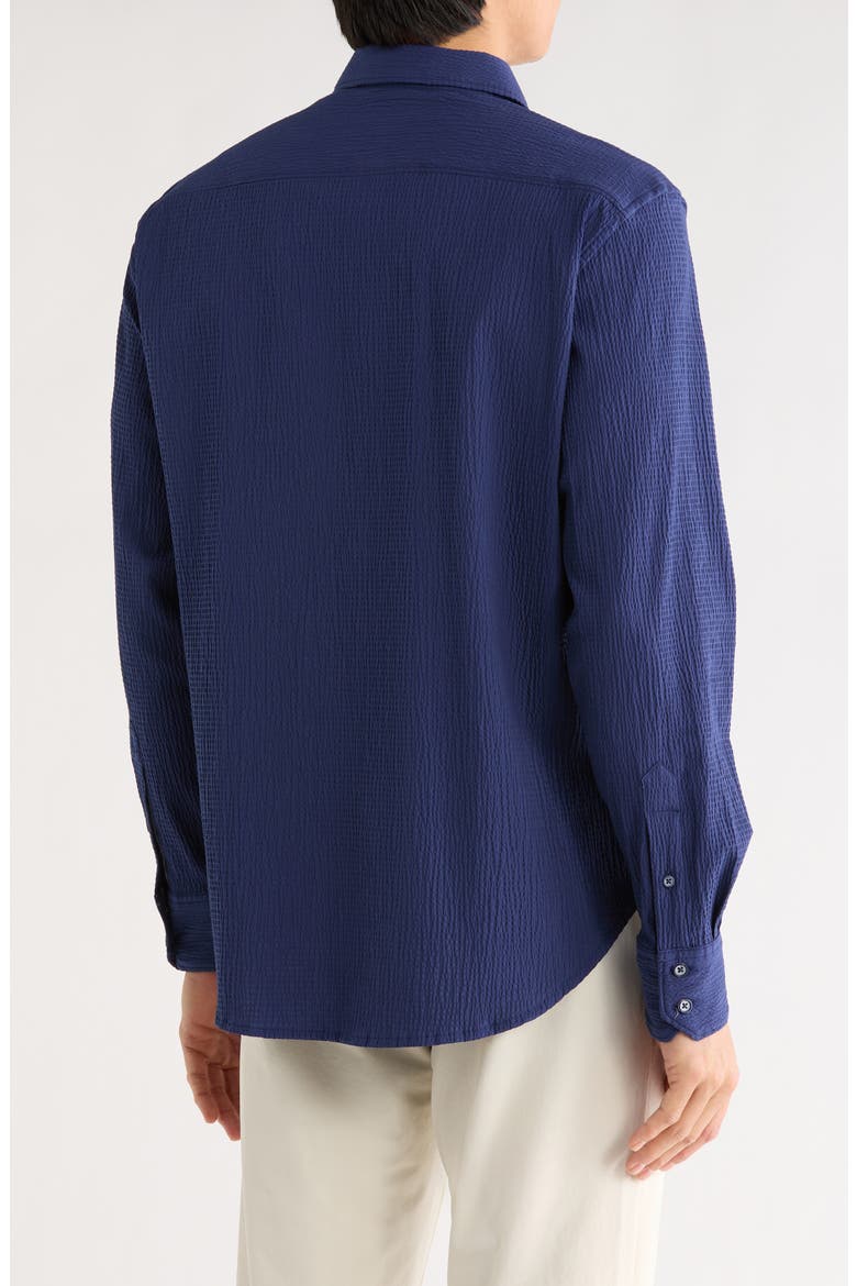 Thresher Button Up Shirt, Alternate, color, NAVY