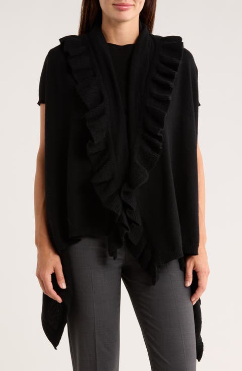 Wool & Cashmere Ruffle Vest