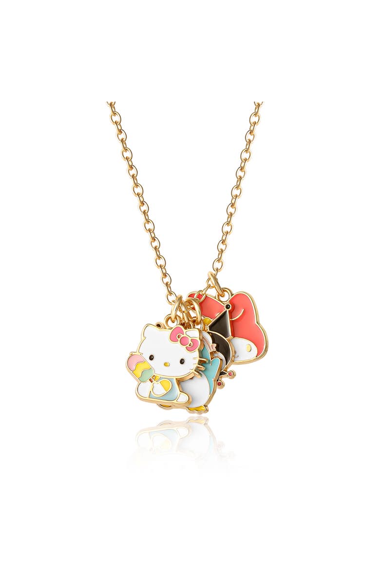 Hello Kitty & Friends Charm Set DIY With Necklace Chain, Alternate, color, Gold
