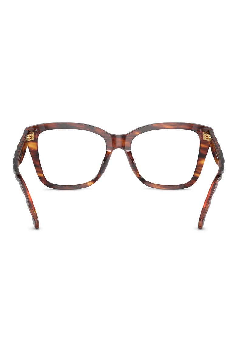 55mm Square Optical Glasses, Alternate, color, DARK BROWN