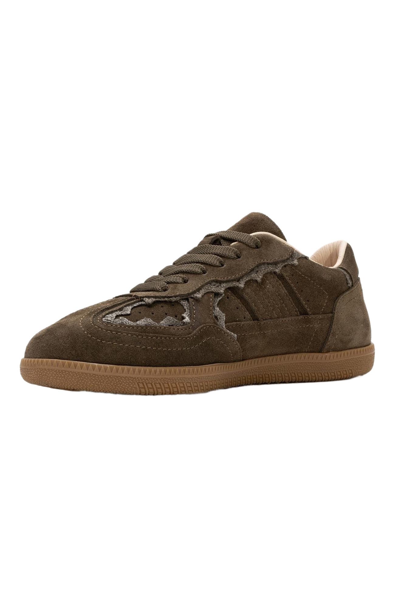 Shiva Suede Leather Sneakers, Alternate, color, Emerald Green Suede Leather