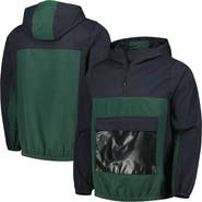 Nike Men's Nike Green Liverpool Anorak Hoodie Quarter-Zip Jacket