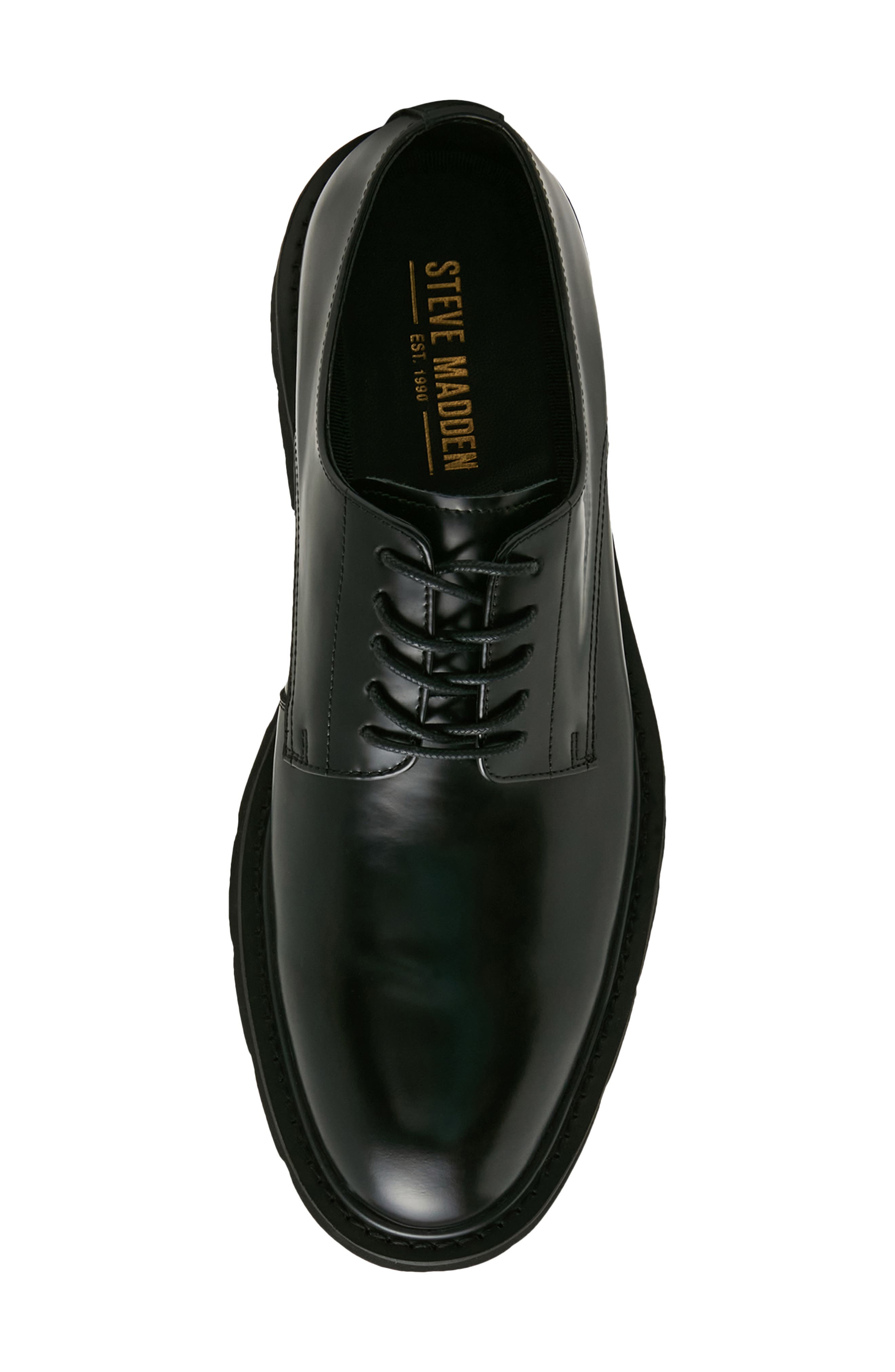 Ronan Leather Plain Toe Derby, Alternate, color, BLACK BOX
