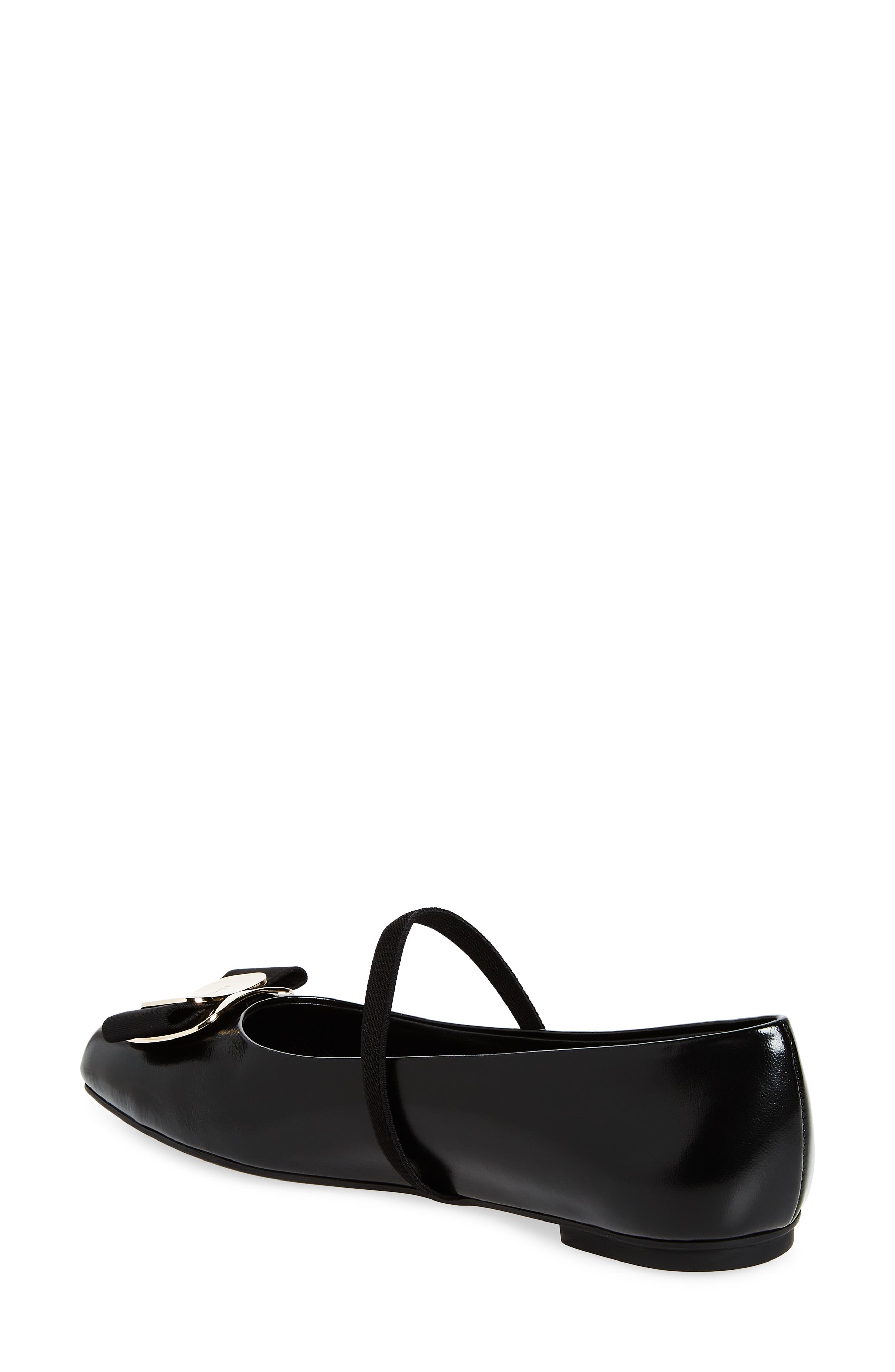 FERRAGAMO Zina Mary Jane Ballet Flat, Alternate, color, Black