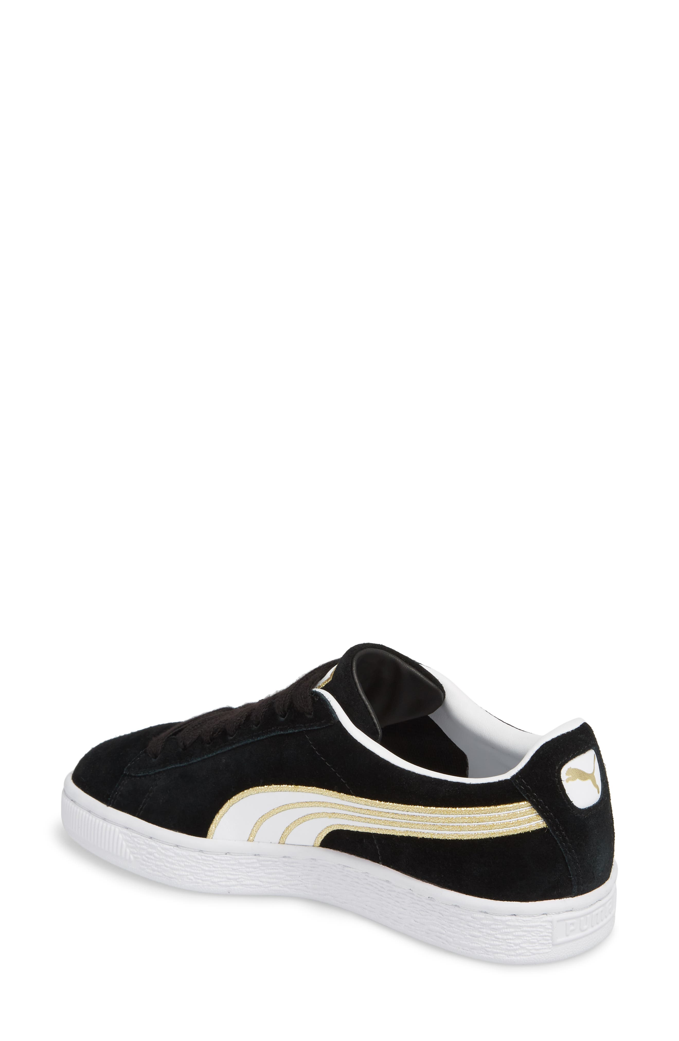 Varsity Stripe Sneaker, Alternate, color, PUMA BLACK/ PUMA WHITE