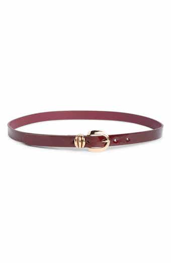 Skinny Faux Leather Belt