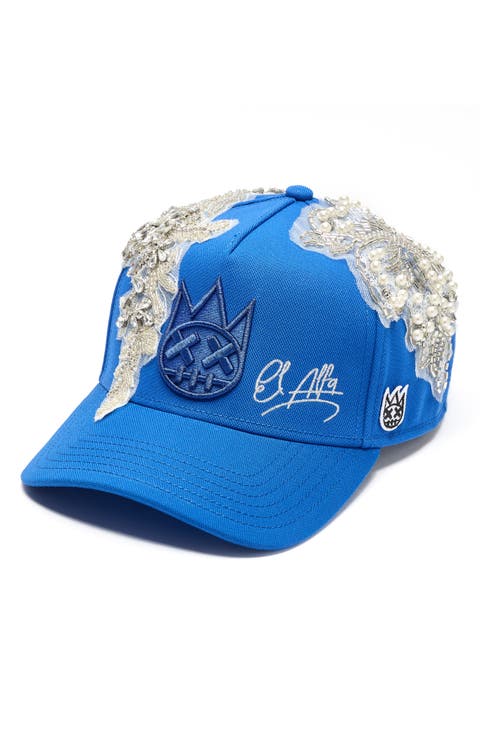 x El Alfa Embroidered Snapback Five-Panel Cap